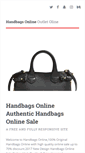 Mobile Screenshot of handbags-online.us