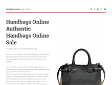 Tablet Screenshot of handbags-online.us